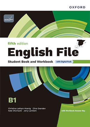 English File 5th Edition B1. Student's Book and Workbook and digital with Key Pack